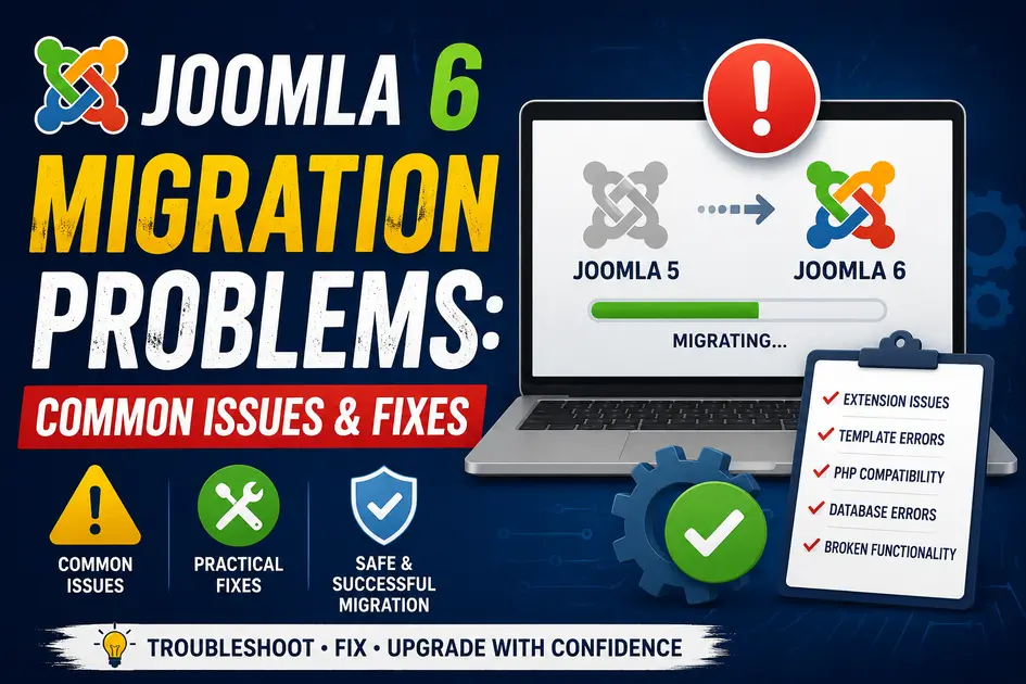 Joomla 6 migration problems and common issues with fixes
