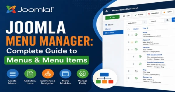 Joomla Menu Manager – Complete Guide to Menus and Menu Items